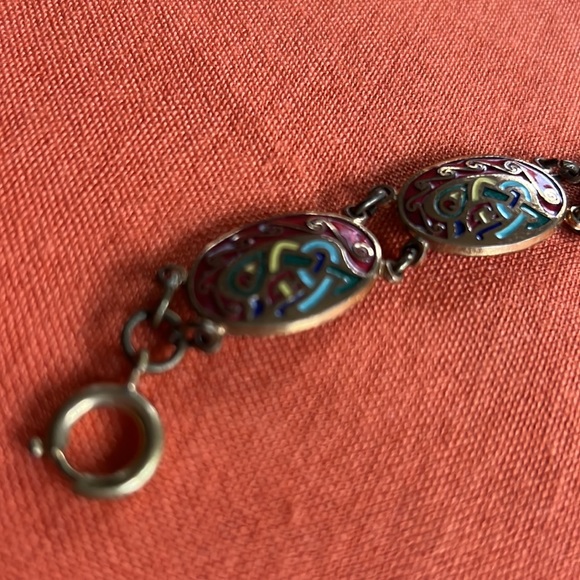 Antique Enameled Bracelet - Picture 4 of 6